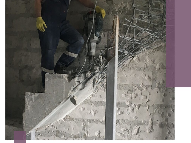 Демонтаж металлических и бетонных лестниц в Устях-Лабинске