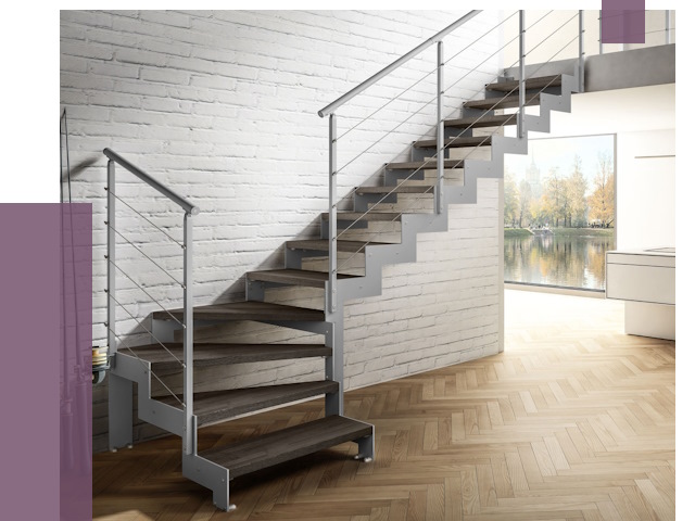 Г-образные лестницы под ключ в Устях-Лабинске от 37033 руб. | ПРОЛЁТ-Улб