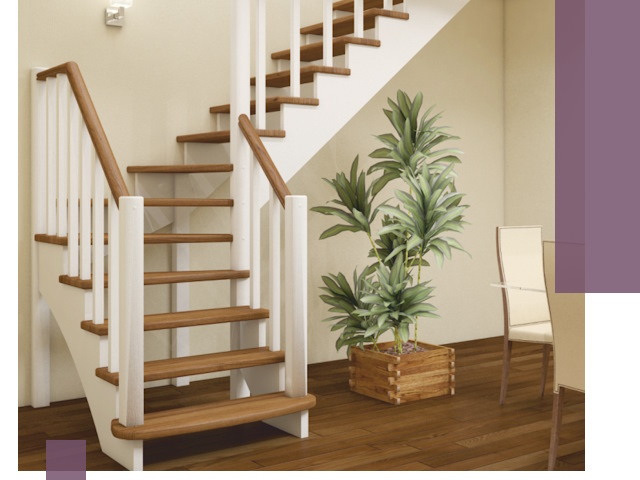 Г-образные лестницы под ключ в Устях-Лабинске — изготовление и монтаж