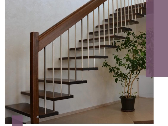 Лестницы на больцах под ключ в Устях-Лабинске – изготовление и монтаж