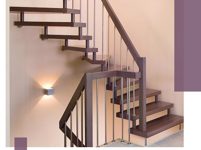 Изготовление лестниц на больцах в Устях-Лабинске под ключ