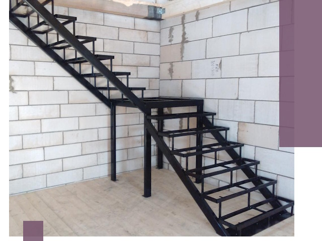 Лестницы на металлокаркасе под ключ в Устях-Лабинске — изготовление и монтаж