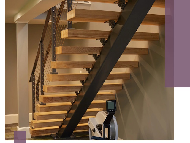 Лестницы на монокосоурах под ключ в Устях-Лабинске - изготовление и монтаж