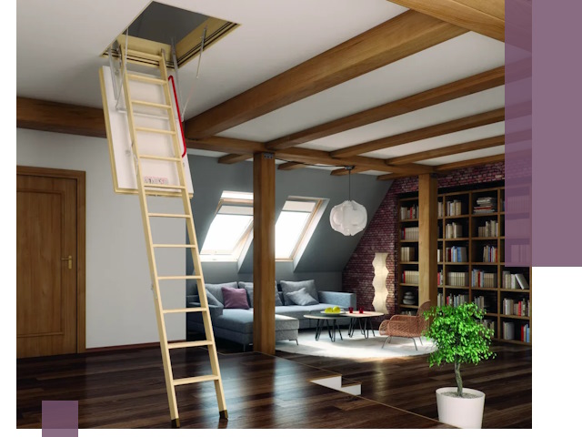 Чердачные лестницы под ключ в Устях-Лабинске: изготовление и монтаж