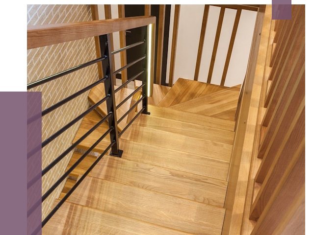 Лестницы из ясеня в Устях-Лабинске под ключ от 10012 руб. 