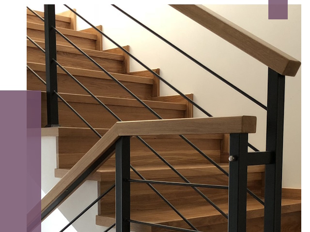 Обшивка металлической лестницы деревом в Устях-Лабинске от 4342 руб.