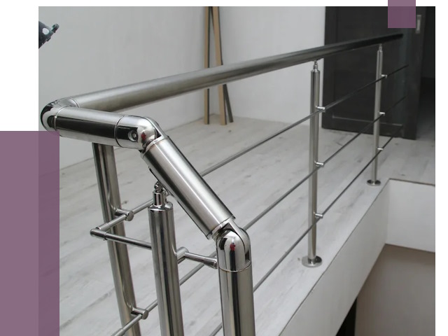 Перила из нержавеющей стали в Устях-Лабинске от 8990 руб. под ключ | ПРОЛЁТ-Улб