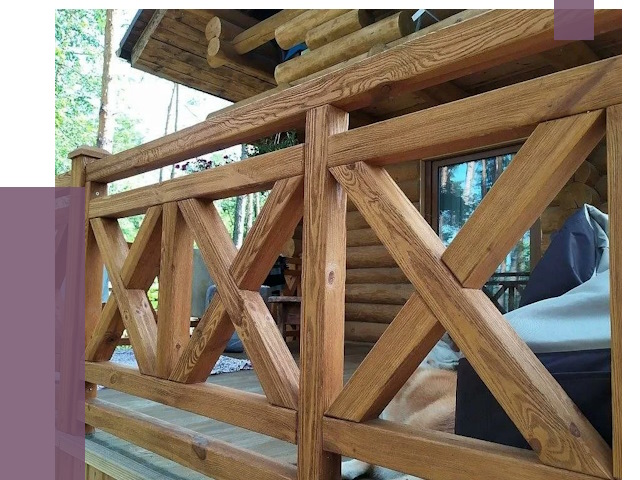 Деревянные перила под ключ в Устях-Лабинске от 7662 руб. 