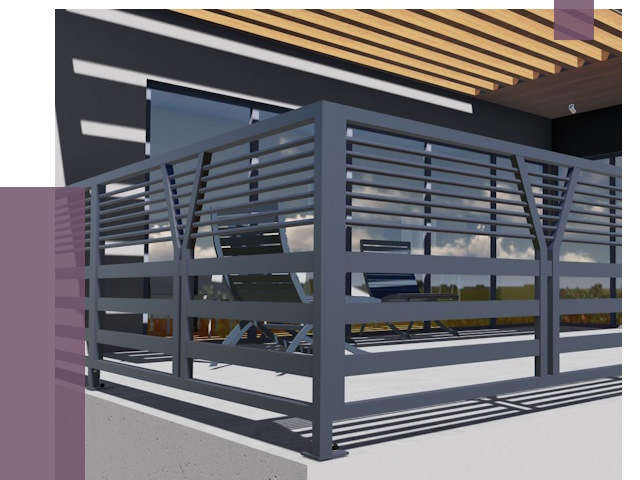 Изготовление балконных ограждений в Устях-Лабинске от 10727 руб. | ПРОЛЁТ-Улб