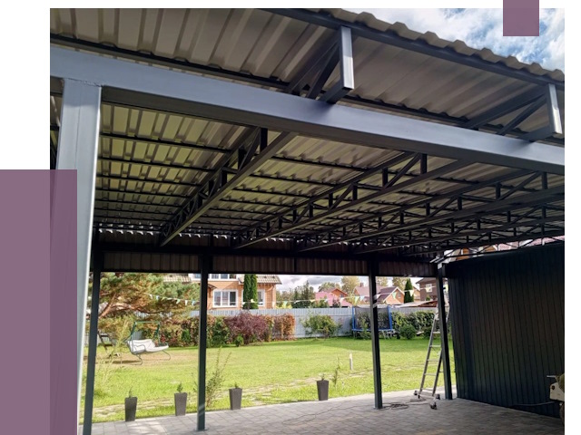 Монтаж навесов в Устях-Лабинске от 7356 руб. — установка навеса | ПРОЛЁТ-Улб