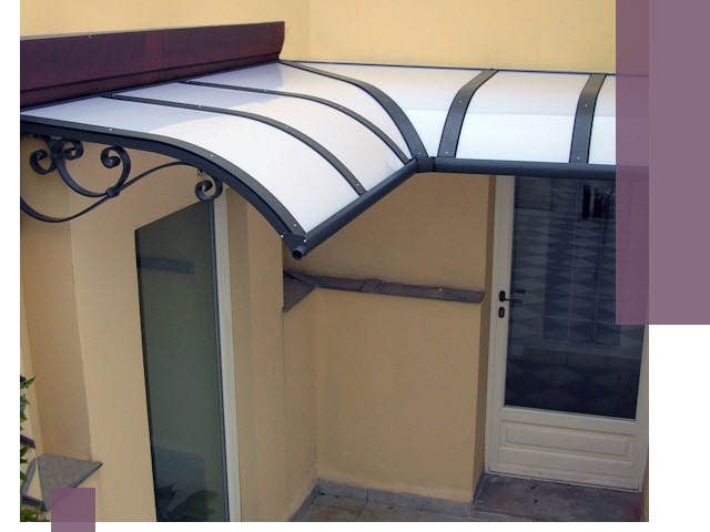 Монтаж козырьков любой сложности в Устях-Лабинске под ключ