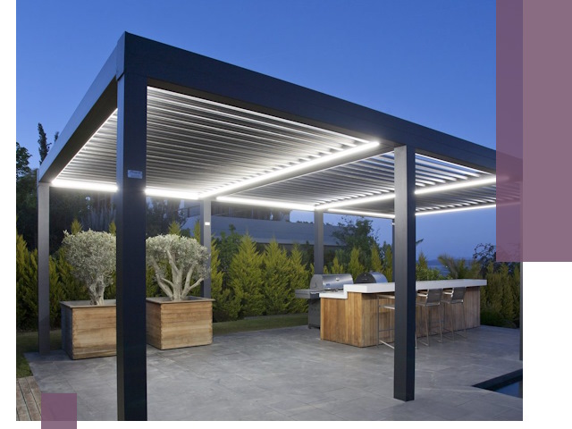 Навесы отдельно стоящие под ключ в Устях-Лабинске из металла и поликарбоната