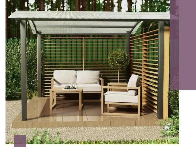 Навесы для дачи в Устях-Лабинске: изготовление, монтаж и демонтаж