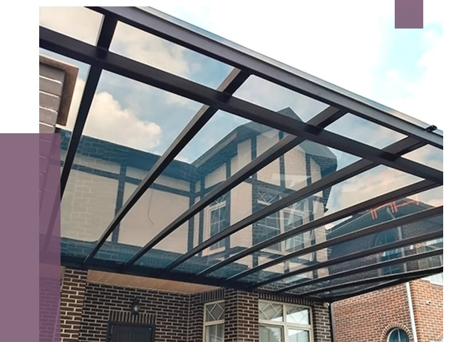 Навесы из поликарбоната в Устях-Лабинске от 8602 руб. под ключ — ПРОЛЁТ-Улб