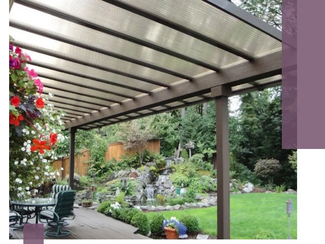 Навесы из поликарбоната под ключ в Устях-Лабинске быстро и надёжно