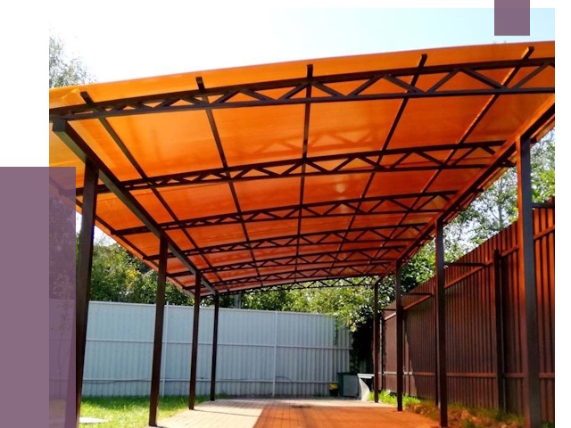 Односкатные навесы под ключ в Устях-Лабинске от 13128 руб. 