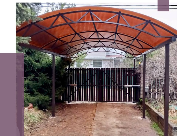 Арочные навесы в Устях-Лабинске от 12719 руб. — изготовление и монтаж | ПРОЛЁТ-Улб