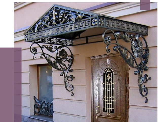 Кованые козырьки в Устях-Лабинске под ключ от 12719 руб. — ПРОЛЁТ