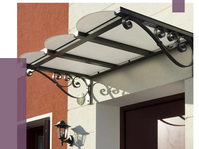 Односкатные козырьки в Устях-Лабинске от 8377 руб.  | ПРОЛЁТ-Улб