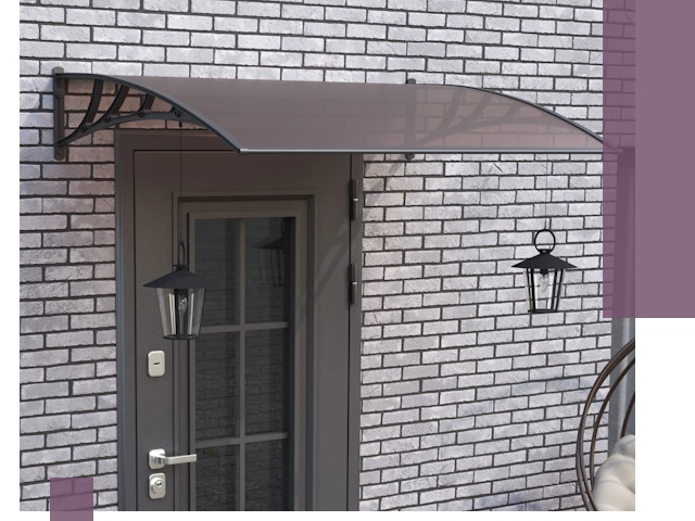 Недорогие козырьки и навесы под ключ в Устях-Лабинске