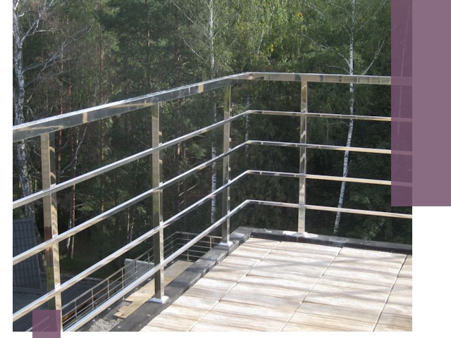 Парапеты из нержавеющей стали в Устях-Лабинске — изготовление и монтаж